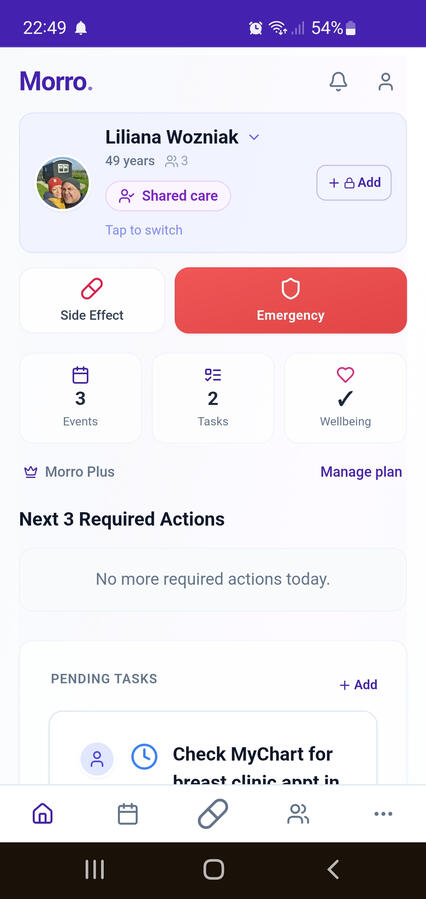 Morro Patient Homepage